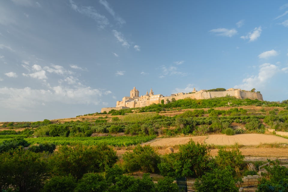 Mdina, l'ancienne capitale médiévale fortifiée de Malte