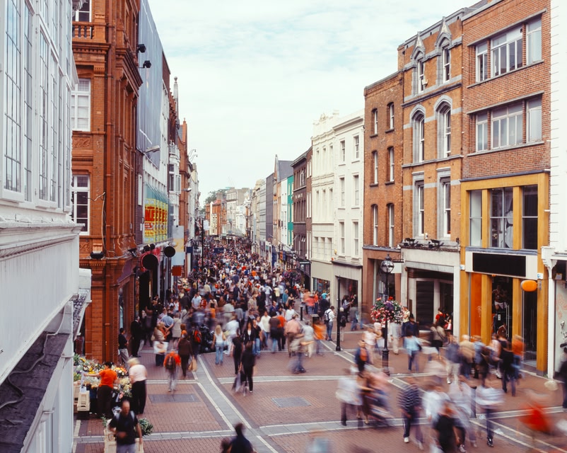 Grafton Street, Dublin, one of the 10 most famous filming locations in Ireland
