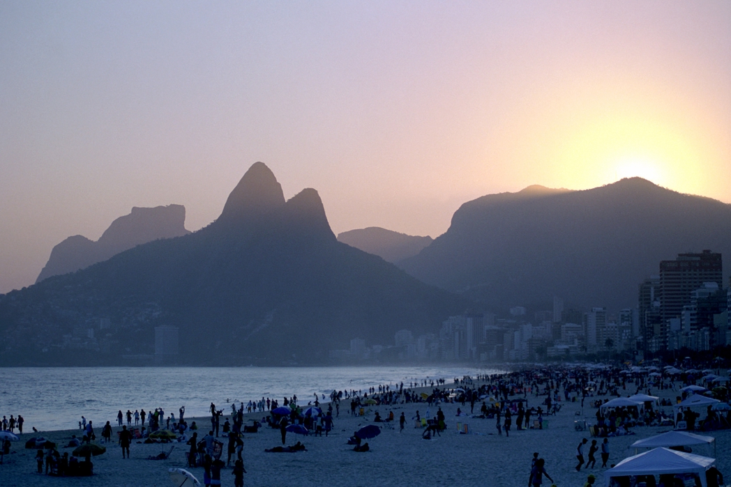 Sunset at Ipanema Beach, Rio de Janeiro