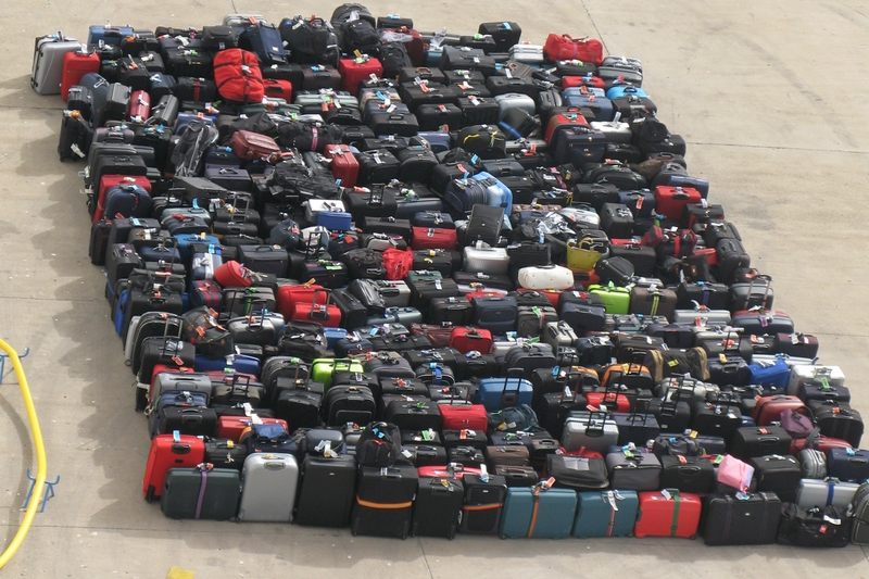 luggage pile