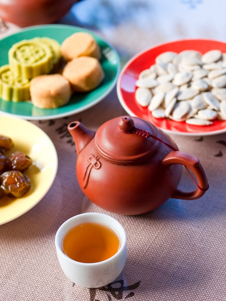té chino tradicional en maokong, taiwán