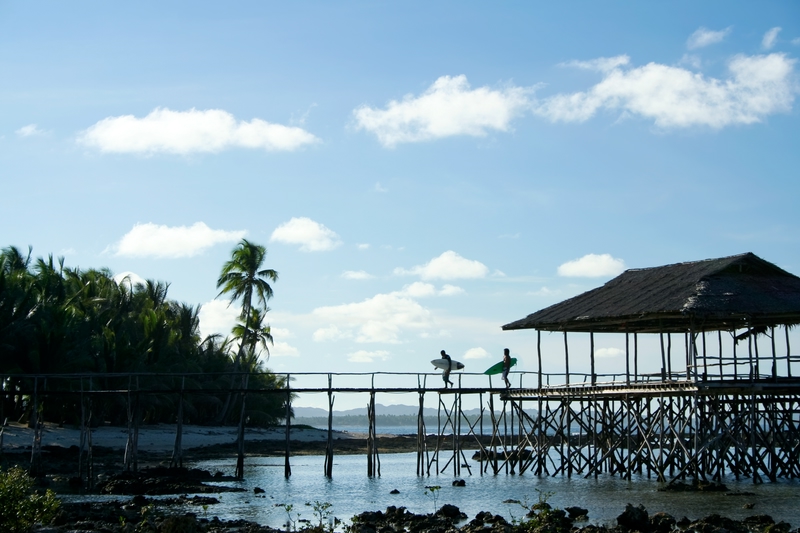 The beautiful boardwalk of Siargao