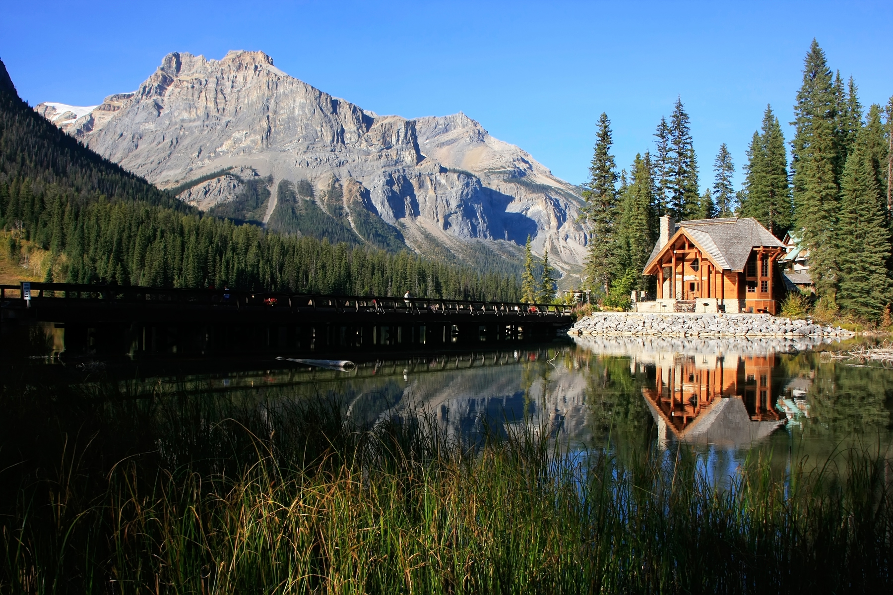 cabin in the woods in Canada. Staycations have proven to be popular in 2020 and into 2021.