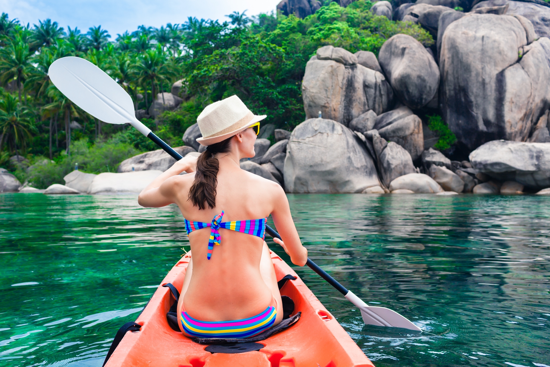 Girl in kayak