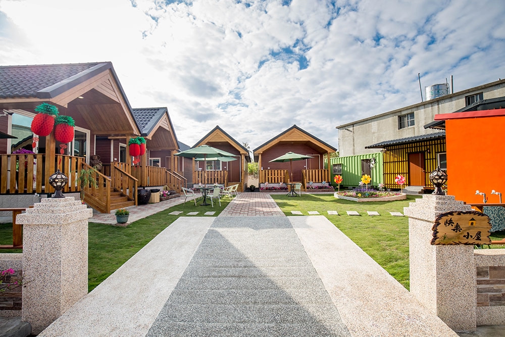 小琉球快樂小屋由獨棟小木屋構成