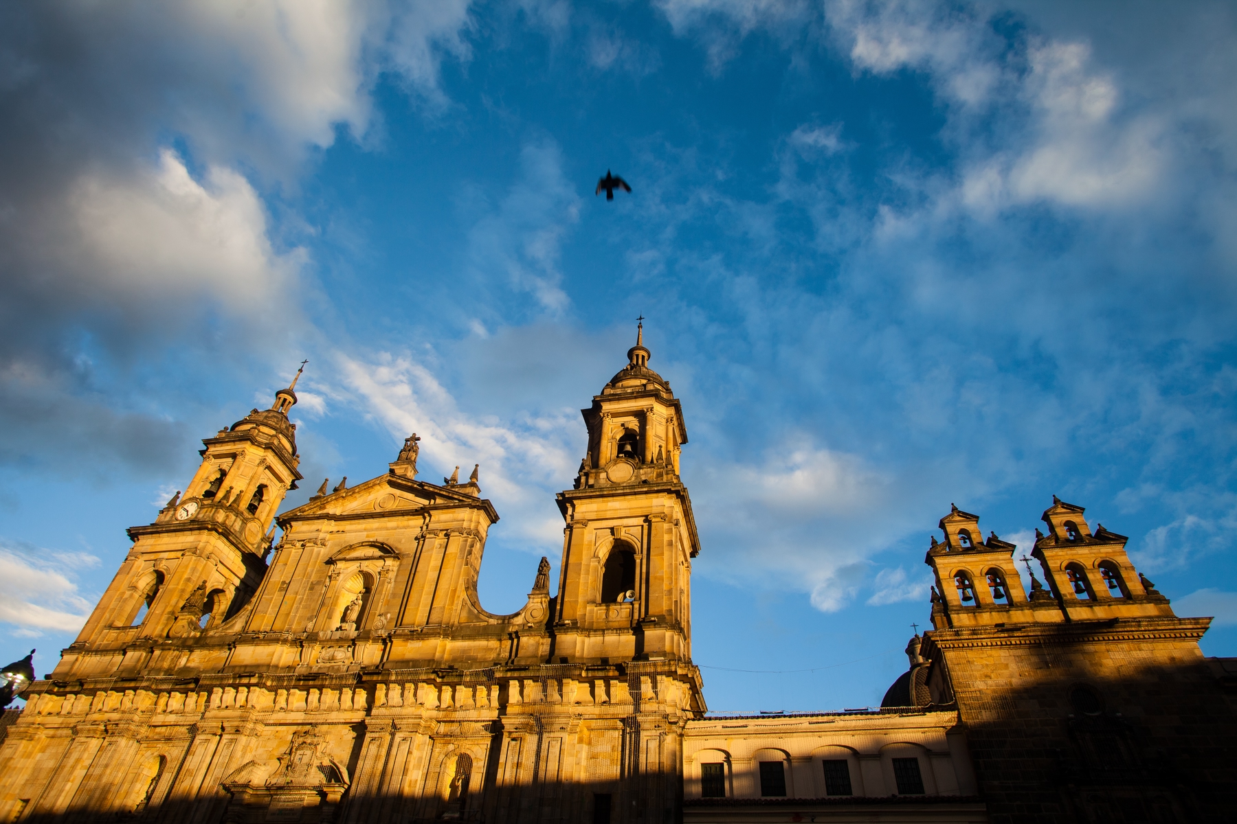 church in Bolivar square in Bogota, Colombia