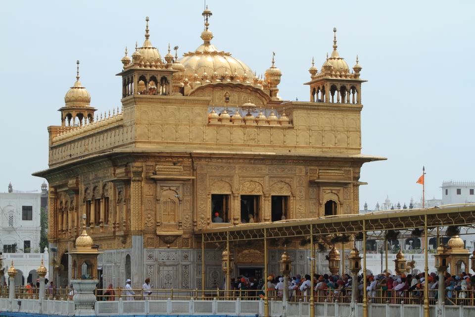 Golden Temple with line