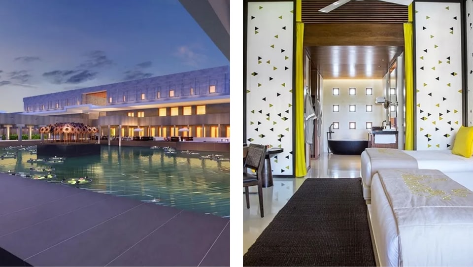 InterContinental Chennai Mahabalipuram Resort swimming pool and room