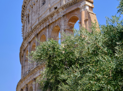 Coliseu em Roma em um dia ensolarado
