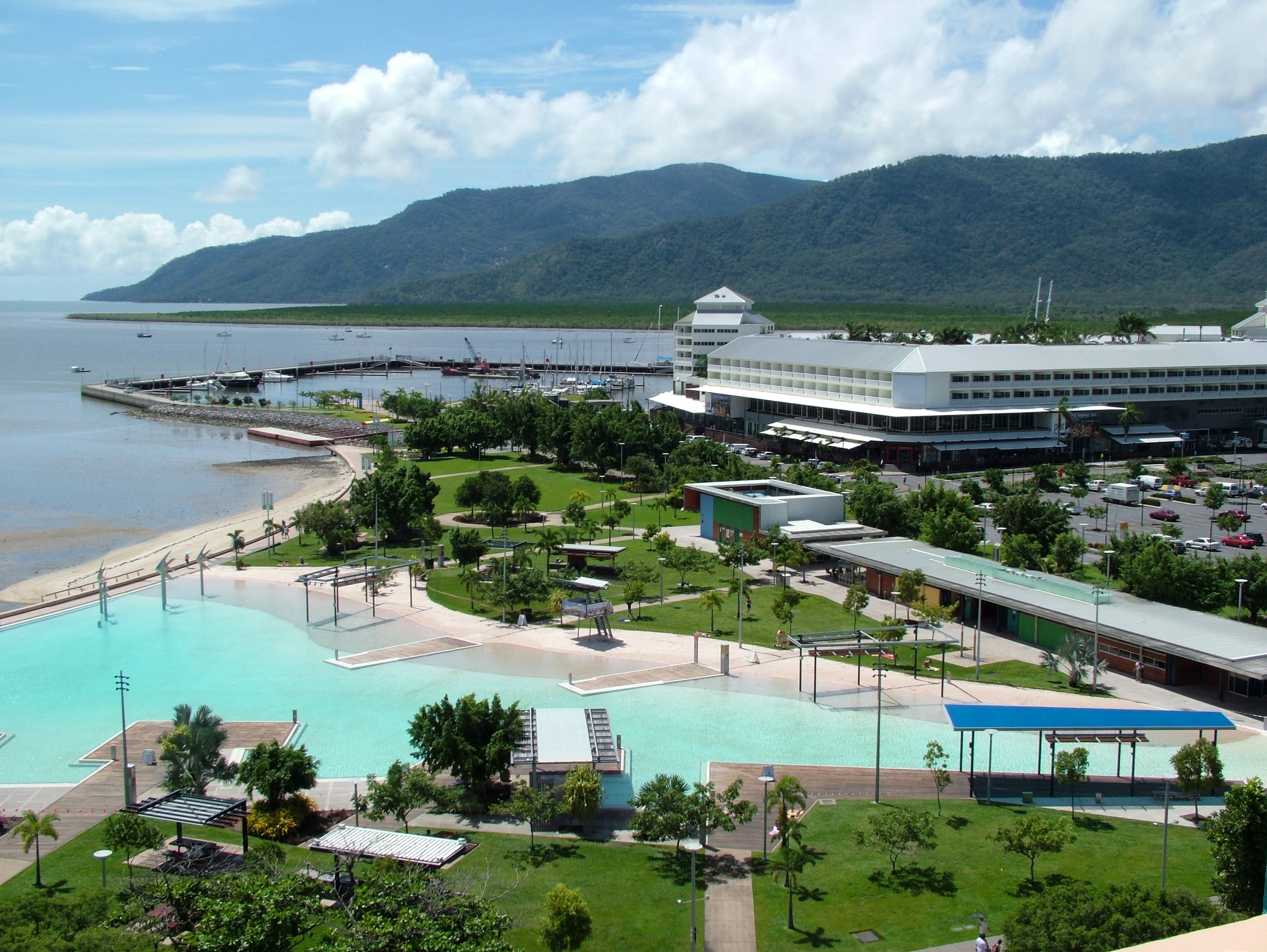 Cairns Esplanade on a sunny day