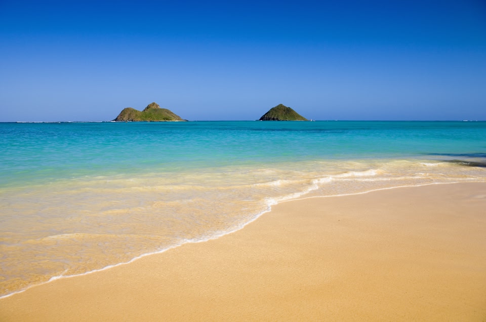 Lanikai Beach in Hawaii is a tropical paradise