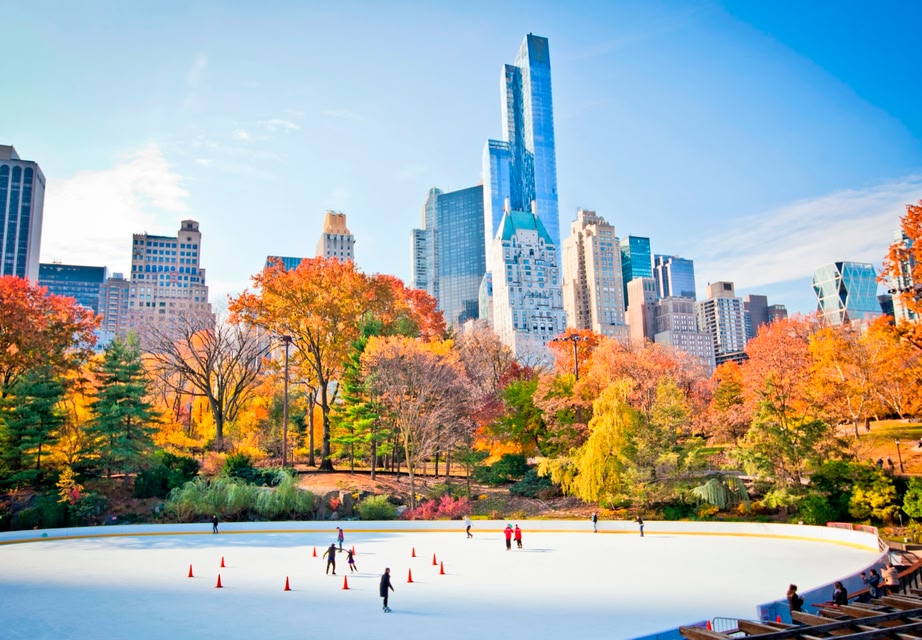 Ice skating is a must during Christmas in New York