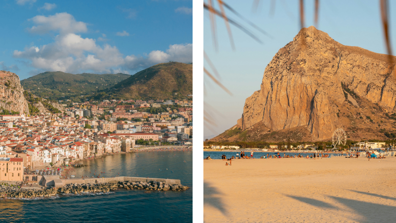 Playa de Cefalú y playa de San Vito Lo Capo