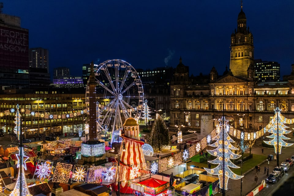 George Square Christmas Market, Glasgow