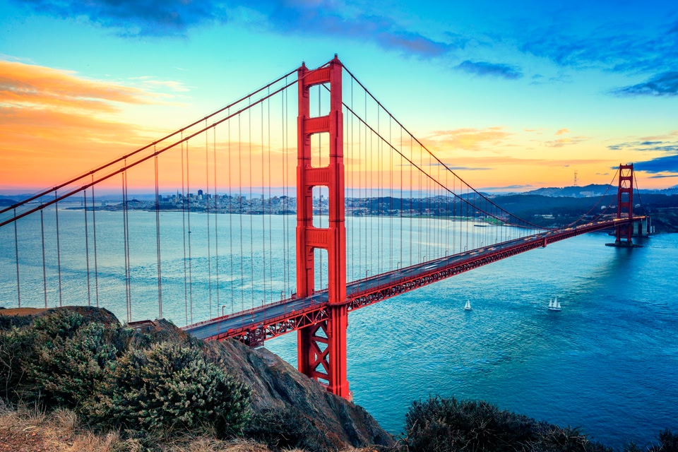 Die schönsten Orte Kaliforniens: Golden Gate Bridge, San Francisco