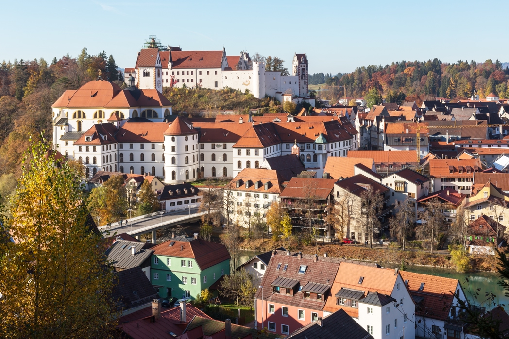 Fussen, one of the towns in the Romantic Road