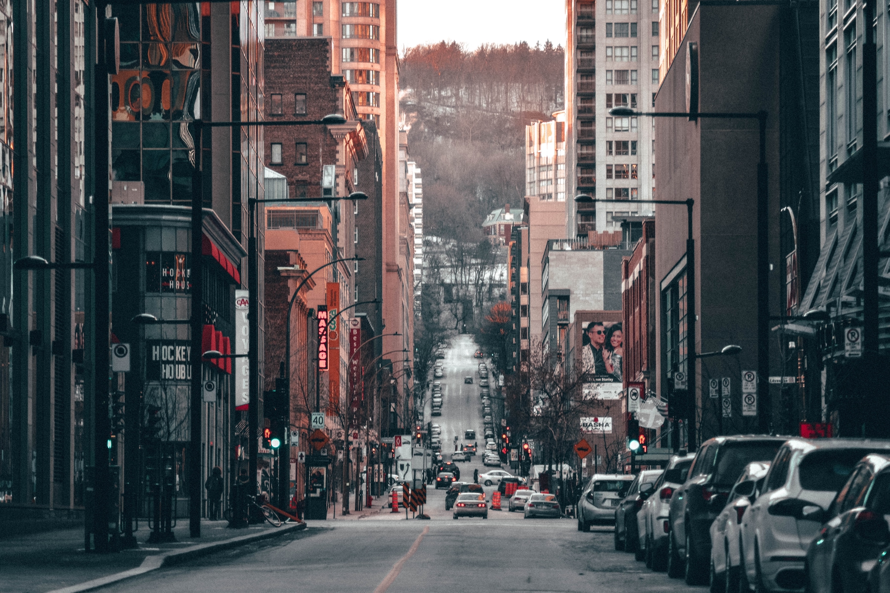Street view of Montreal, Canada