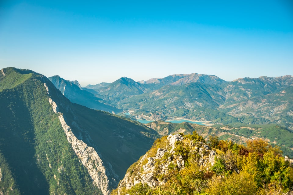 Soaring mountains in Dajti National Park, Albania