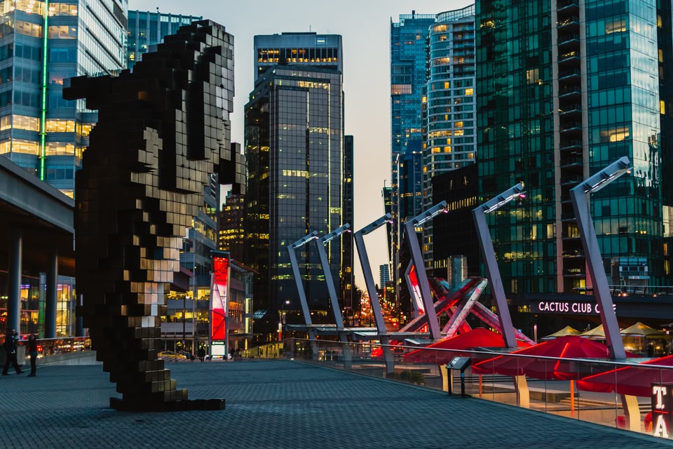Digital Orca in Vancouver downtown.
