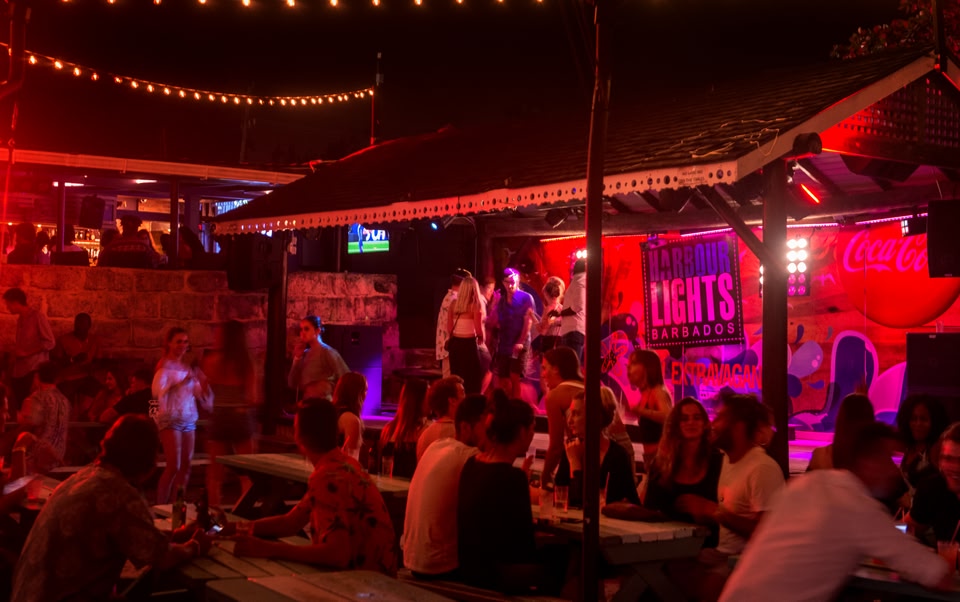 Nachtszene auf Barbados