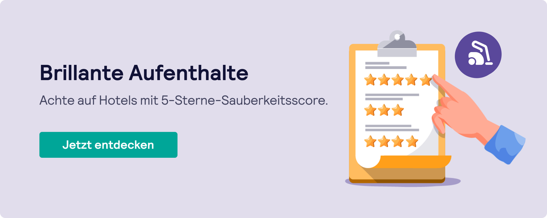 Sauberkeits- und Sicherheitsbewertungen der Hotels für sichere Reisebuchungen