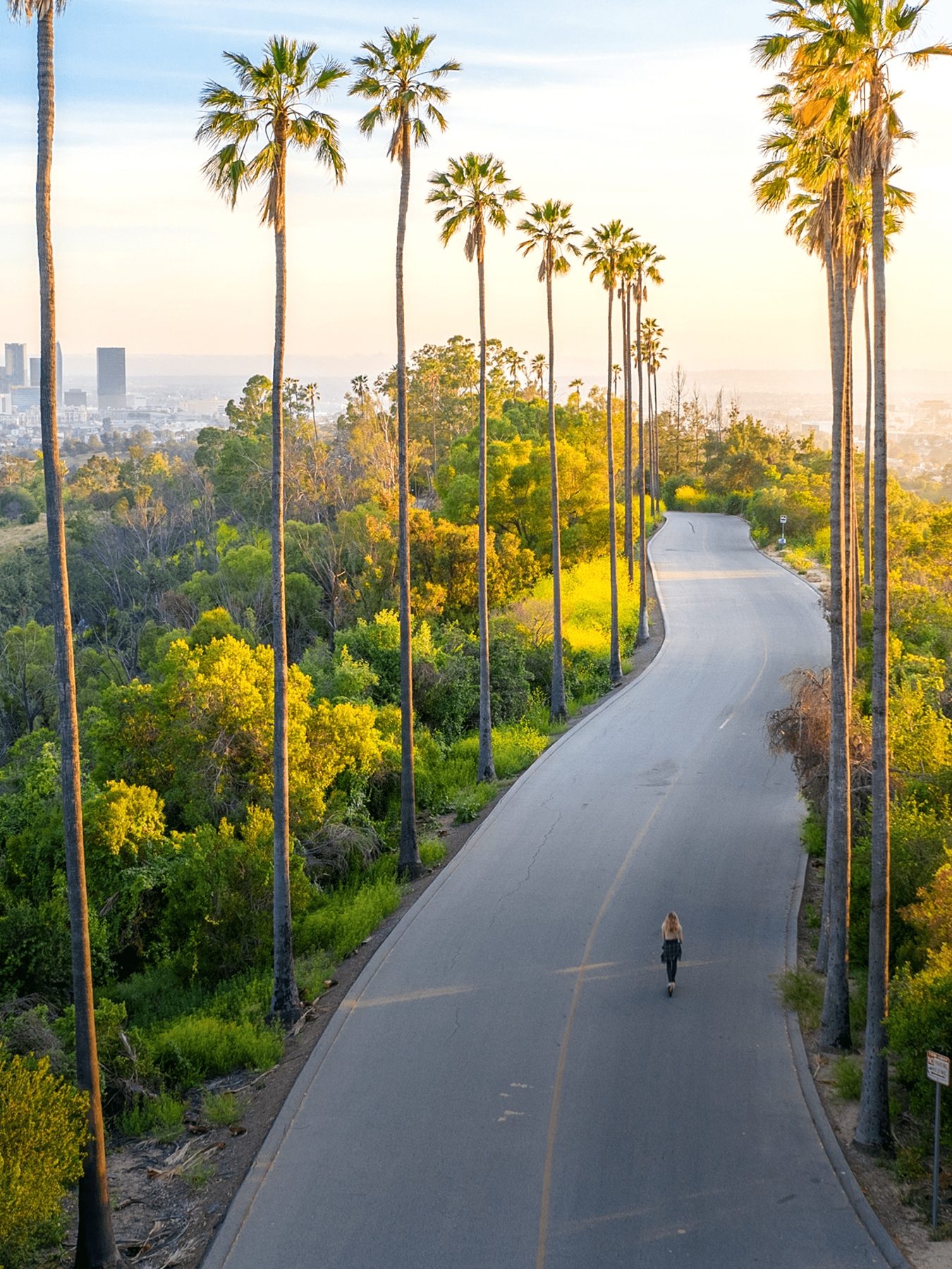 A female traveller on the road in California. Skyscanner and cookies don’t affect flight prices to the US and anywhere else